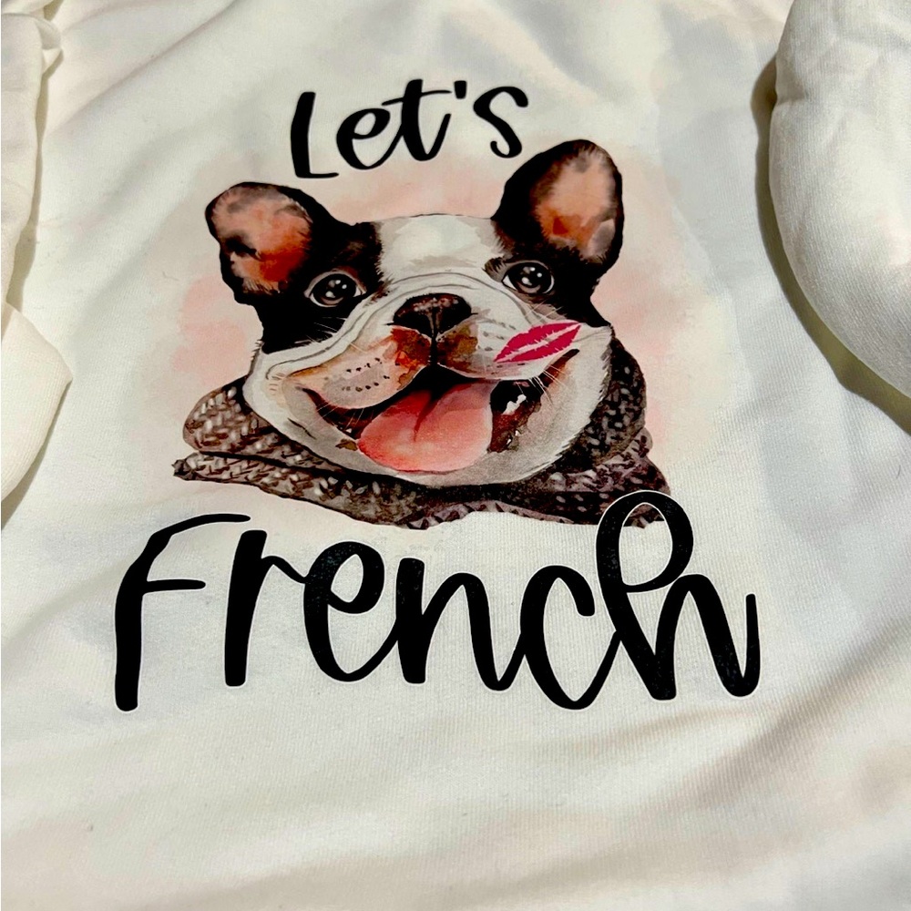 Women’s Crew Sweatshirt Large Let’s French